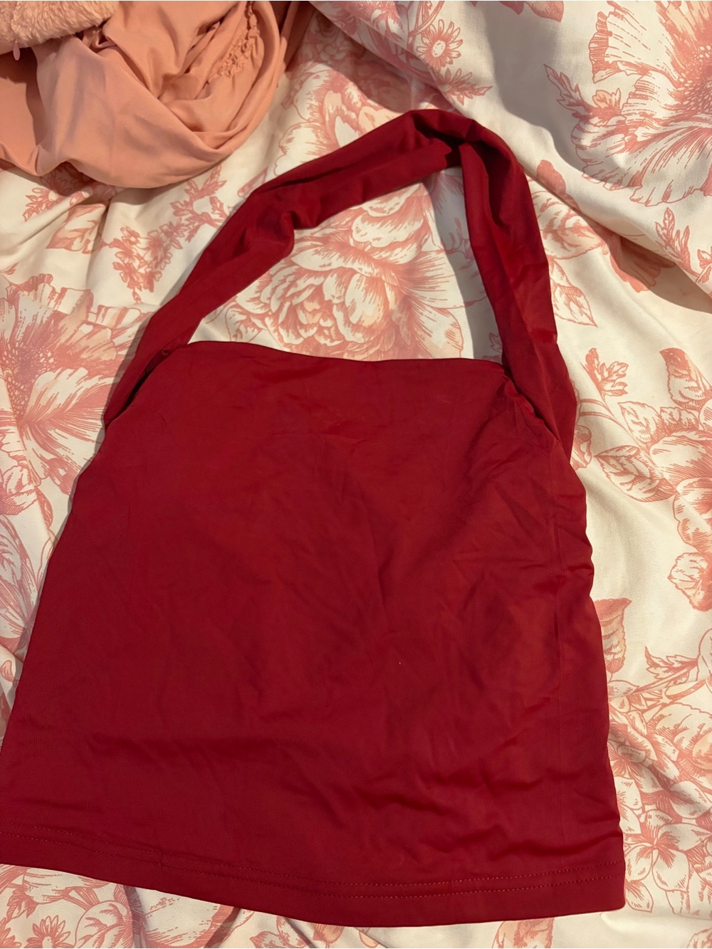 Red Women's Halter Going Out Top